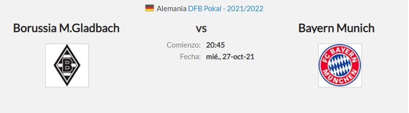 Pronóstico Gladbach Vs Bayern Estadísticas Previa Y Picks De Apuestas Dfb Pokal 2122 