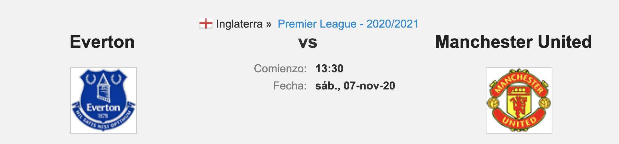 Pronóstico Everton vs Manchester United, estadísticas, previa y picks