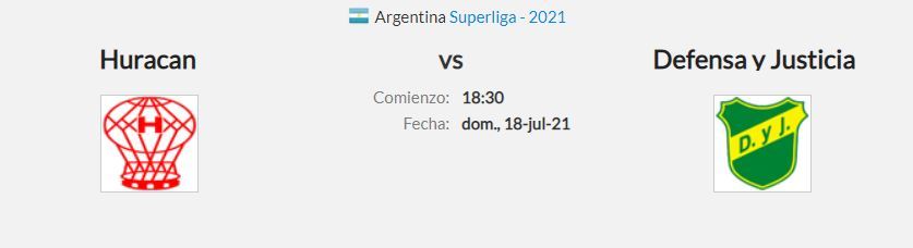 Pronóstico Huracán vs Defensa y Justicia, estadísticas ...