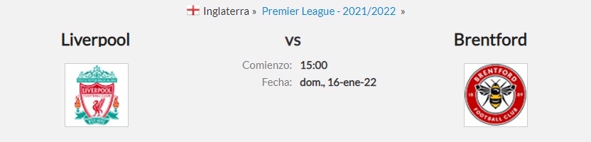 Pronóstico Liverpool Vs Brentford 1612022 Predicciones Y Apuestas Premier League 1730