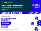 BOYLE Sports England v DR Congo Super Boost: Bellingham SOT Was 2/5, Now Evens