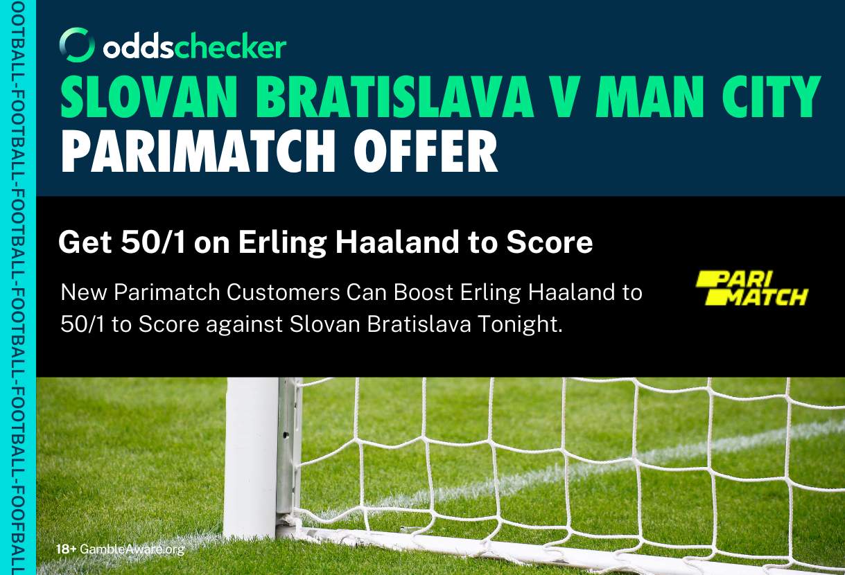 Parimatch Sign Up Offer: Get Erling Haaland to Score Against Slovan Bratislava at 50/1
