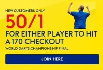 Sky Bet Sign Up Offer: Get 50/1 on Littler or van Veen to Hit a 170 Checkout in the World Darts Championship Final