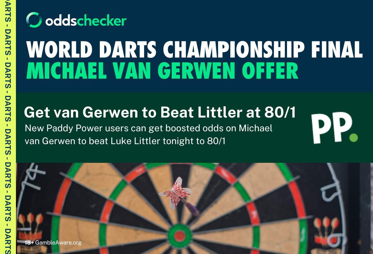 Paddy Power Michael Van Gerwen Offer: Get 80/1 Odds on MVG to Beat Luke Littler