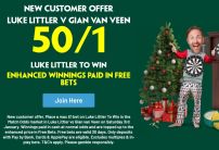 Paddy Power World Darts Championship: Get 50/1 on Littler to Beat van Veen in the Final
