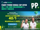 Paddy Power Mexico v England Offer: Get 40/1 on Jude Bellingham 1+ Shots in the Match