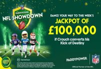 Win up to £100k on Paddy Power's NFL Showdown with Crouchy's Kick of Destiny