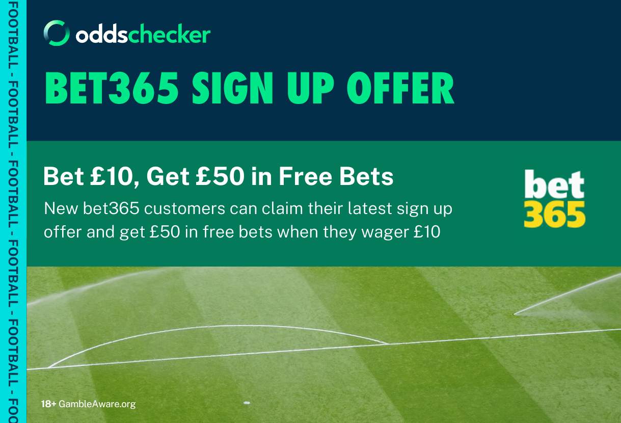 bet365 Bonus Code: Use Code 'ODDSCHECK' to Bet £10 and Get £50 in Free Bets
