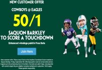 Paddy Power NFL Offer: Get 50/1 on a Saquon Barkley Touchdown in Eagles v Cowboys