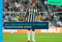 Paddy Power New Customer Offer: Get 30/1 Odds That 1+ Goal is Scored in Newcastle vs Arsenal