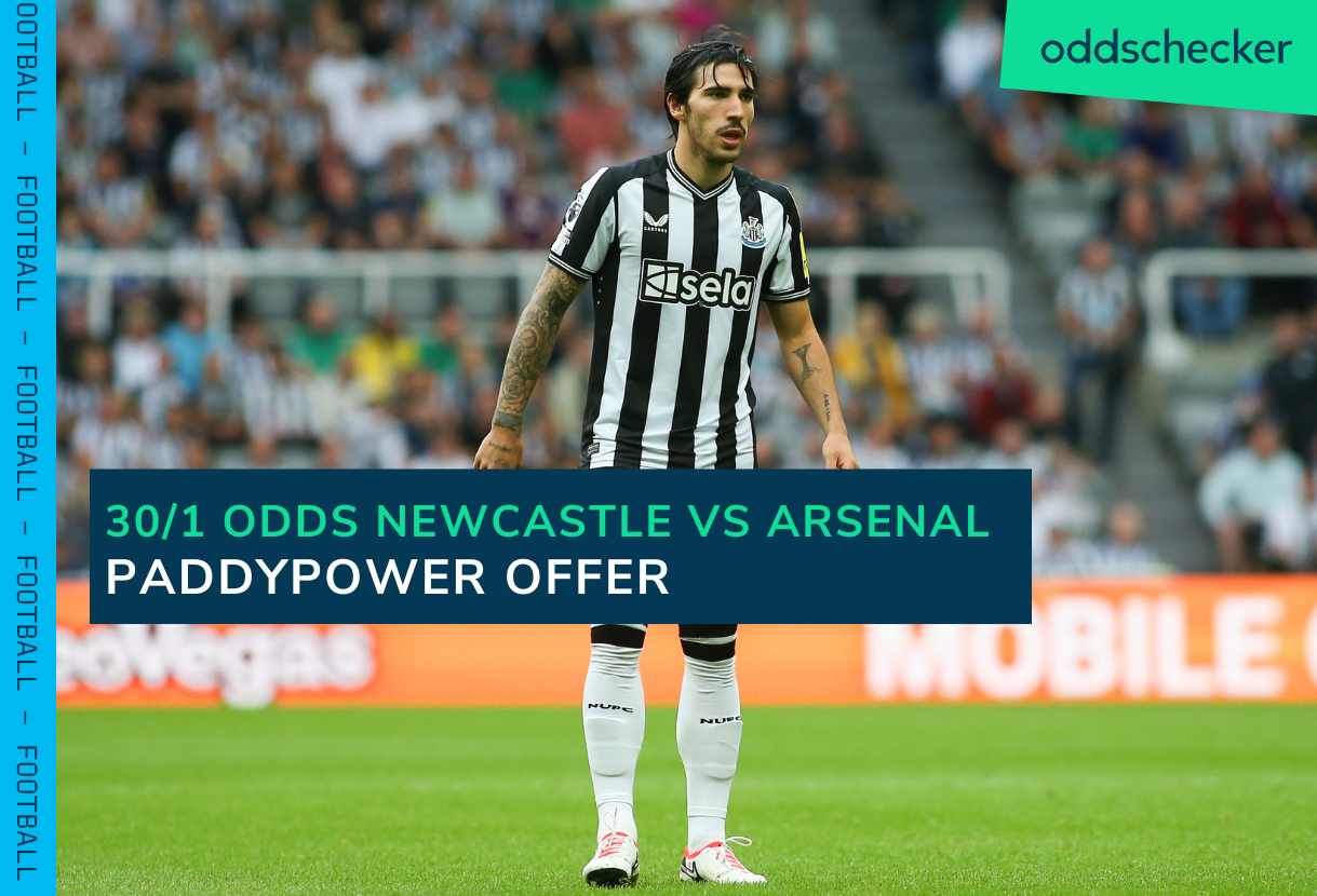 Paddy Power New Customer Offer: Get 30/1 Odds That 1+ Goal is Scored in Newcastle vs Arsenal