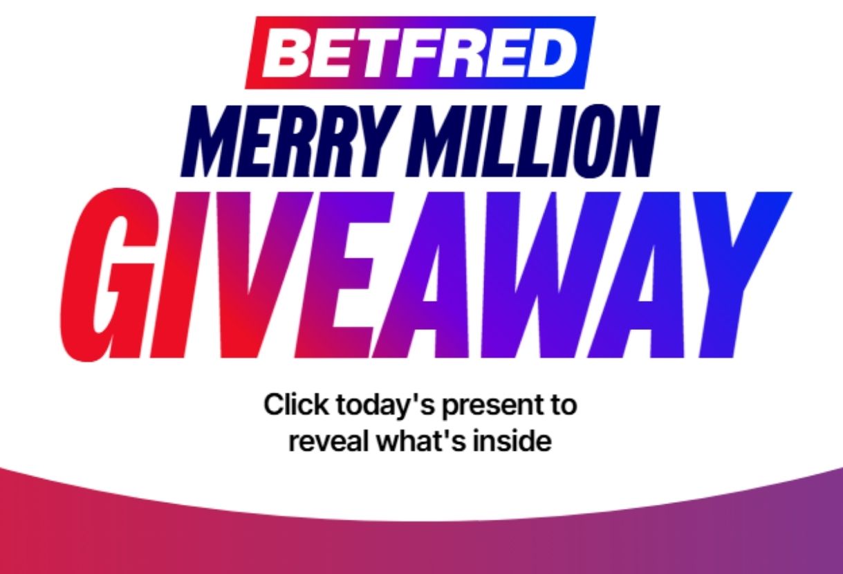 Win Free Prizes Everyday in December with Betfred's Merry Million Giveaway