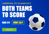 Coral Sign Up Offer: Get 33/1 on Both Teams to Score in Liverpool v Man City