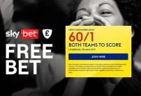 Liverpool v Man City Sky Bet Offer: Boost Both Teams to Score to 60/1 