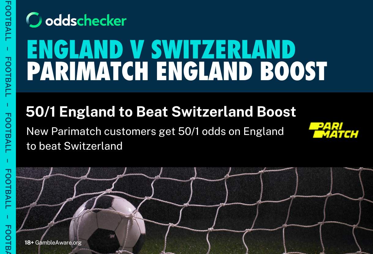 Parimatch England 50/1 Promo: New Customers Boost England to 50/1 to Beat Switzerland