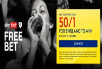 Get 50/1 on England to Beat Andorra with the Sky Bet Sign Up Offer