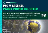 Champions League Semi Final Offers: Boost 1+ Goal in PSG v Arsenal to 40/1 With Paddy Power