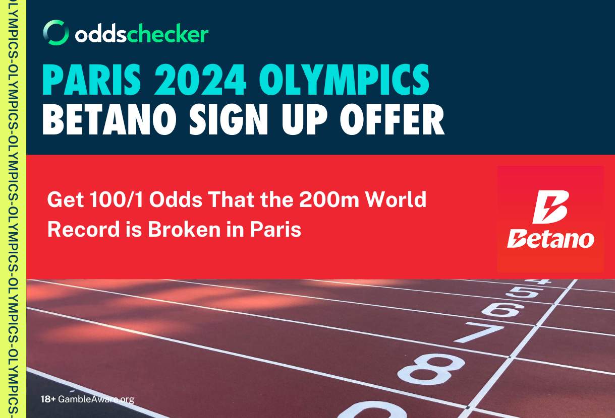 Betano Sign Up Offer: Get 100/1 Odds That the 200m World Record is Broken in Paris