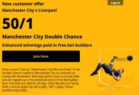 Betfair Man City v Liverpool Offer: Get 50/1 on a City Win or Draw Against Liverpool