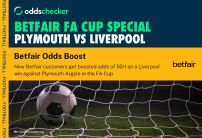 Plymouth vs Liverpool Betfair Offer: Get 50/1 on Liverpool to win in FA Cup Clash