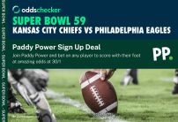 Super Bowl Paddy Power Offer: Get 30/1 on Any Player to Score With Their Foot in Chiefs v Eagles
