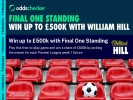 Win up to £500k with William Hill's Final One Standing, Play Free Today