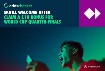 Skrill Welcome Offer: Claim a £10 Bonus for World Cup Quarter-Finals