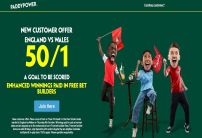 England v Wales Paddy Power Offer: Get 50/1 On A Goal to Be Scored 