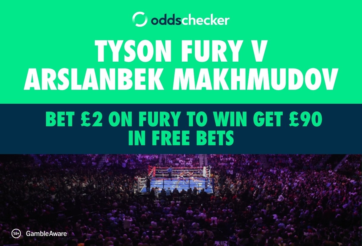 Fury vs Makhmudov Free Bets: Bet £2 on Fury to Win Get £90 in Free Bets