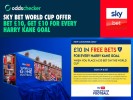 Get £10 in Free Bets for Every Harry Kane Goal at 2026 World Cup with Sky Bet