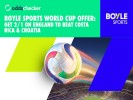BOYLE Sports World Cup Offer: Get 2/1 on England to Beat Costa Rica & Croatia