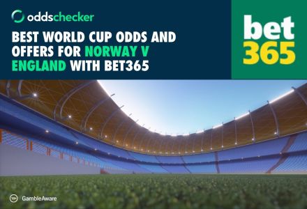 Best World Cup Odds and Offers for Norway v England with bet365