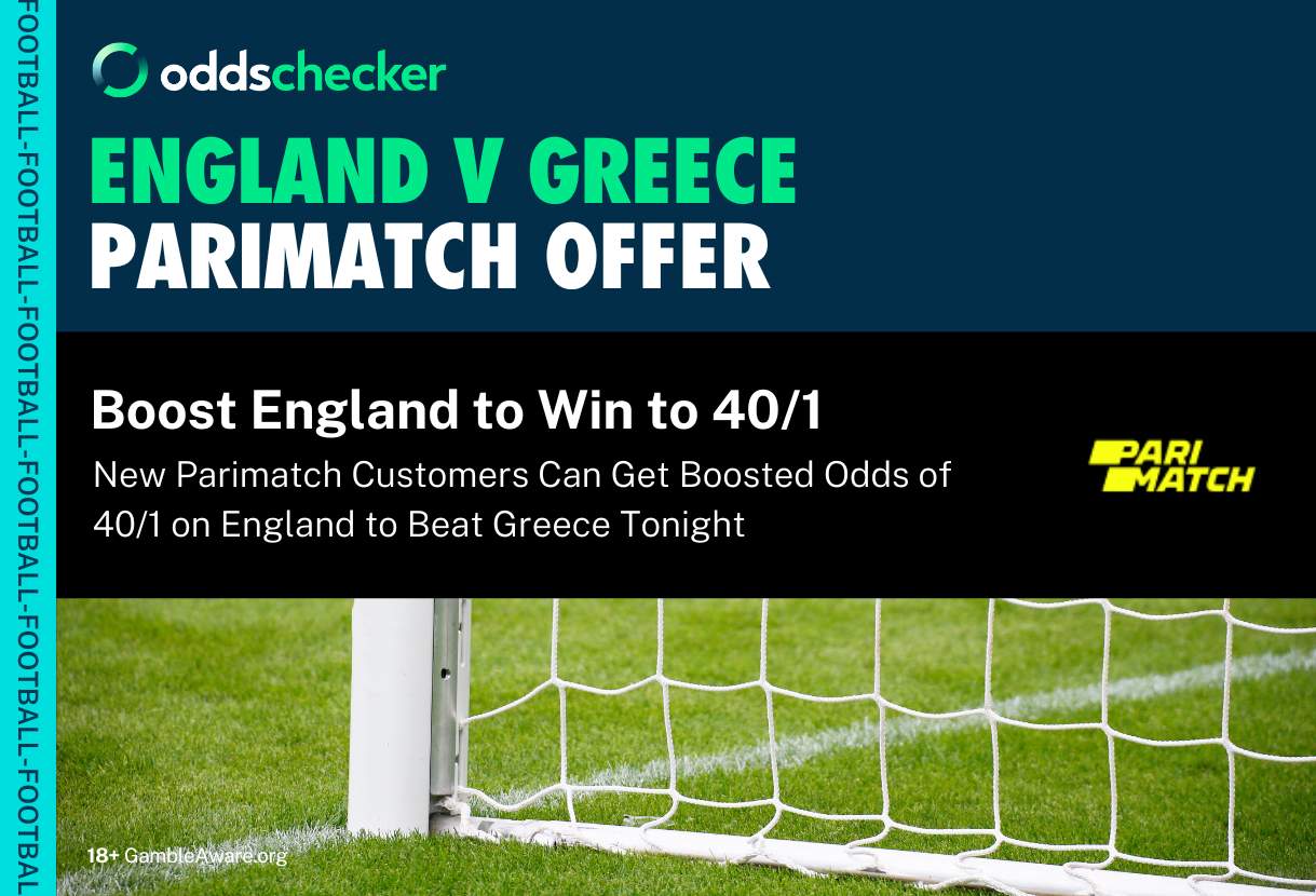 Parimatch England v Greece Offer: Get England to Win at 40/1 in the UEFA Nations League