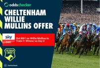 Sky Bet Cheltenham Day 2 Offer: Get 60/1 on 1+ Willie Mullins Winner