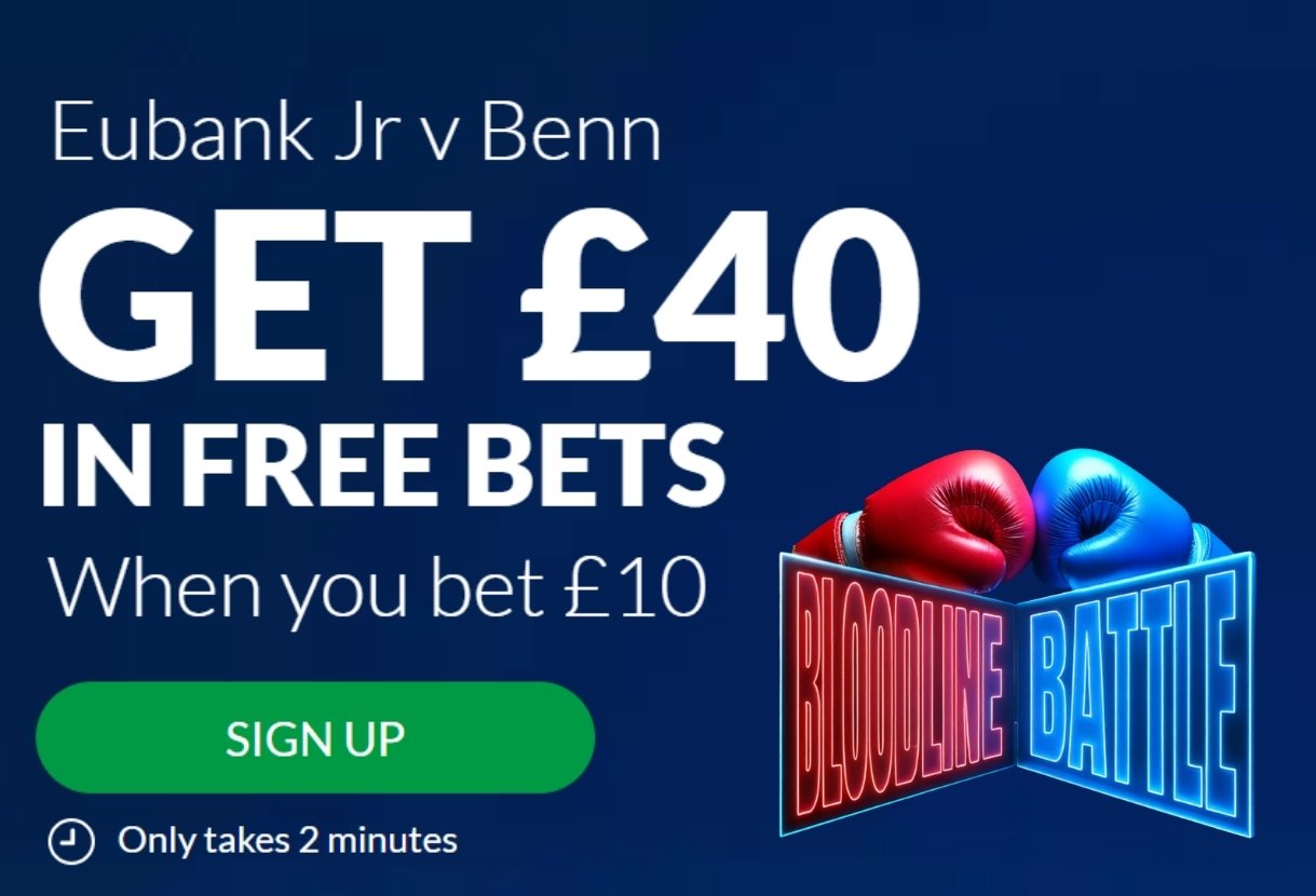 Eubank Jr v Benn BetVictor Offer: Bet £10 Get £40 in Free Bets for the Rematch