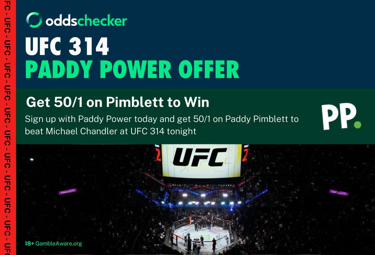 Paddy Power Offer: Get 50/1 on Paddy Pimblett to Beat Michael Chandler at UFC 314