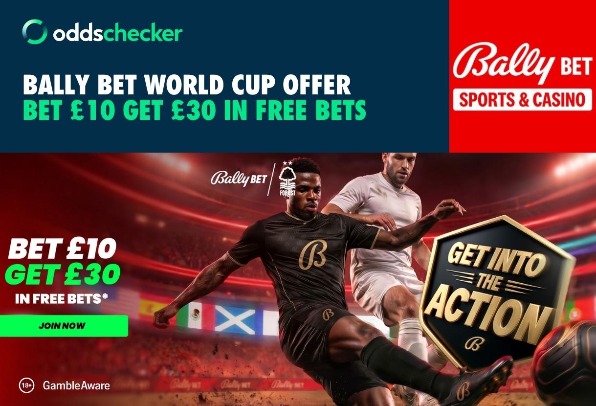 Bally Bet World Cup Offer: Bet £10, Get £30 in Free Bets + 20% Acca Boost