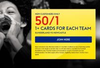 Sky Bet Sign Up Offer: Get 50/1 on 1+ Card for Each Team in Sunderland v Newcastle