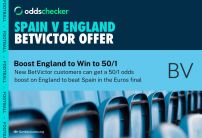 Euro 2024 Final Offer: Boost England to 50/1 to Beat Spain With BetVictor