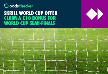 Sign up with Skrill and Claim a £10 Bonus Ahead of the World Cup Semi-Finals