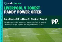 Boost Luis Diaz to Have 1+ Shot on target vs Nottingham Forest to 40/1 with Paddy Power