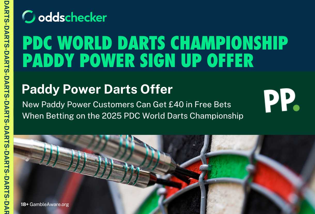 Paddy Power World Darts Championship Betting: Latest Odds, Sign Up Offers and Boosts