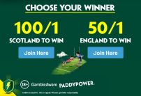 Paddy Power Six Nations Offer: Get 100/1 on Scotland or 50/1 on England to Win