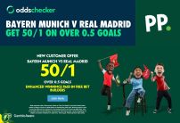 Paddy Power UCL Offer: Get 50/1 on 1+ Goals in Bayern Munich v Real Madrid