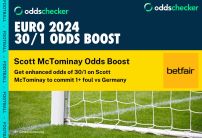 Scotland Odds Boost: Boost Scott McTominay 1+ Foul to 30/1 With Betfair