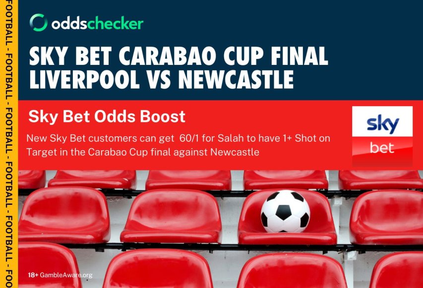 Sky Bet Odds Boost: Get 60/1 on Mo Salah Shot on Target in Carabao Cup Final