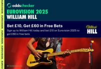 William Hill Eurovision 2025:  Free Bets, Markets and Odds for Song Contest in Switzerland