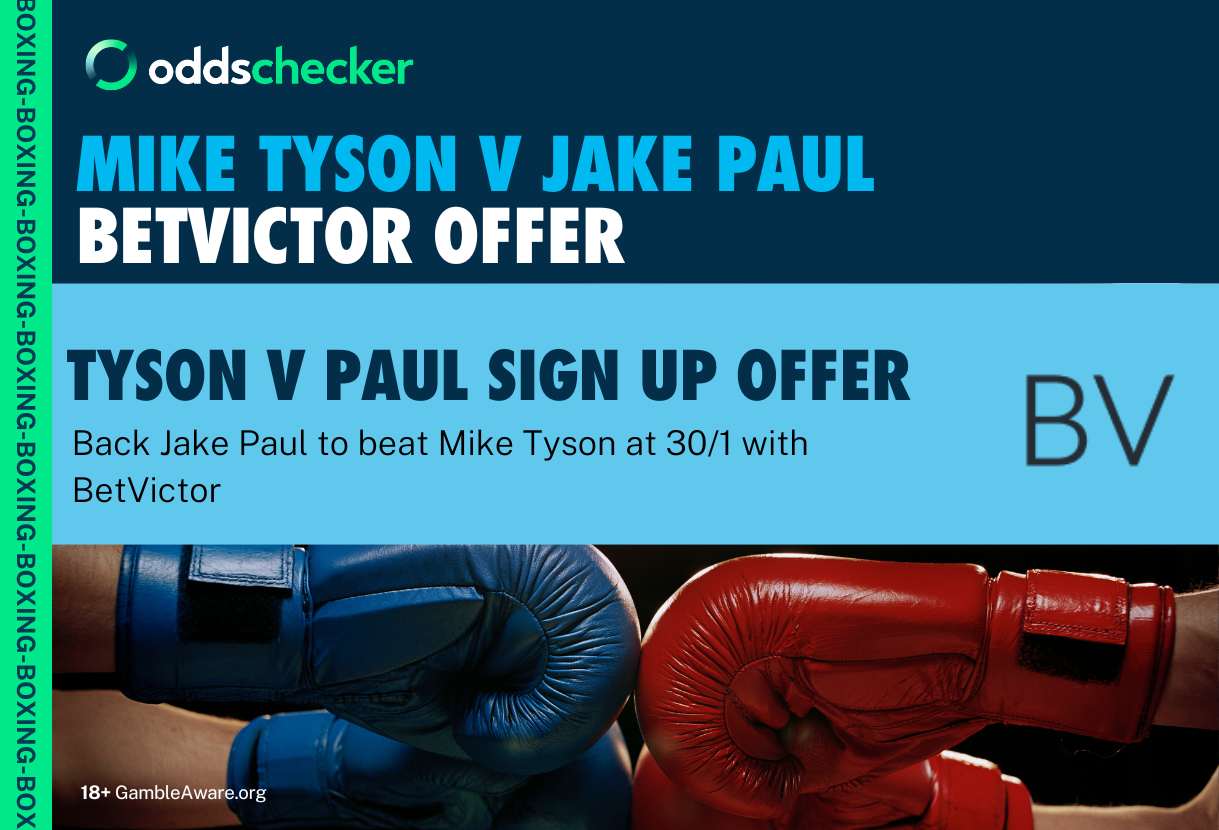 Mike Tyson v Jake Paul BetVictor Offer: Get 30/1 Boosted Odds on Jake Paul to beat Mike Tyson