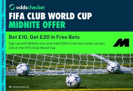 Midnite Sign Up Offer: Bet £10, Get £20 on the FIFA Club World Cup