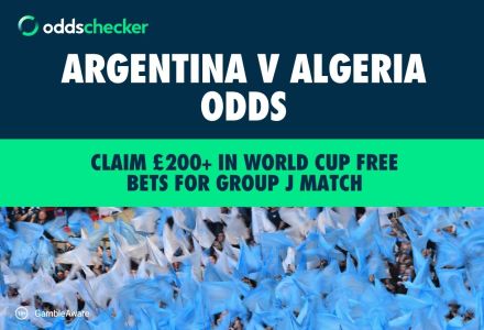 Argentina v Algeria Odds: Claim £200+ in World Cup Free Bets for Group J Match